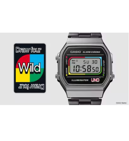 Montre Casio Vintage x UNO A168WEUC-1AER - Édition Limitée