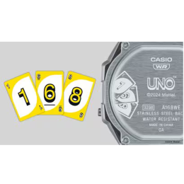 Montre Casio Vintage x UNO A168WEUC-1AER - Édition Limitée