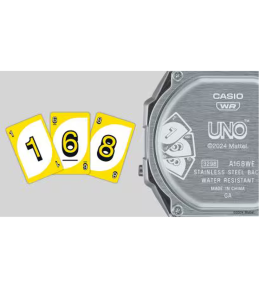 Montre Casio Vintage x UNO A168WEUC-1AER - Édition Limitée