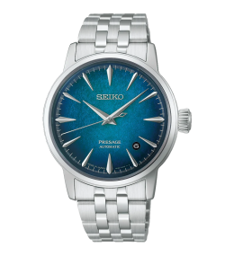 Montre Homme SEIKO PRESAGE (Cocktail time) Automatique 3 aiguilles et date en acier HCB001J1