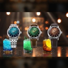 Montre Seiko Presage Cocktail Time Whiskey Mist HCB003J1 - Automatique Cuir
