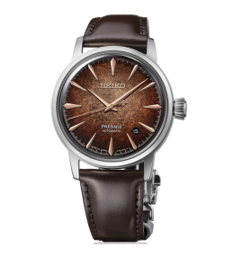 Montre Seiko Presage Cocktail Time Whiskey Mist HCB003J1 - Automatique Cuir