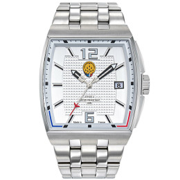 Montre Homme Patrouille De France Athos 4, forme tonneau, 3 aiguilles et date acier 668155
