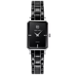 Montre Femme Pierre Lannier ARIANE, acier et céramique noire 084K839