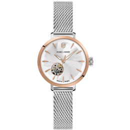 Montre Femme Pierre Lannier SOLINE, automatique, acier bicolore et bracelet milanais 138F921