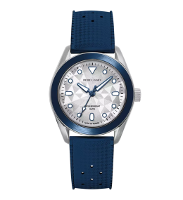 Montre Mixte Pierre Lannier X ATM, BORA en acier et caoutchouc FKM et cadran argenté 207K126