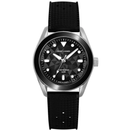 Montre Mixte Pierre Lannier X ATM, BORA en acier et caoutchouc FKM et cadran noir 207K133