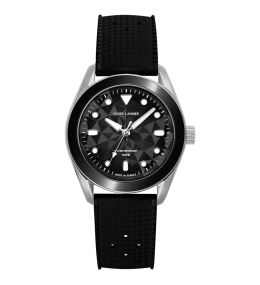 Montre Mixte Pierre Lannier X ATM, BORA en acier et caoutchouc FKM et cadran noir 207K133