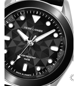 Montre Mixte Pierre Lannier X 10ATM Bora Nuit Noire 207K133