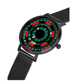 Montre Homme Pierre Lannier Blackjack 254D499 Noir PVD Acier Milanais