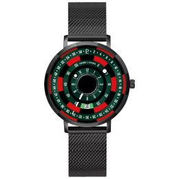 Montre Homme Pierre Lannier BLACKJACK, acier PVD et cadran noir 254D499
