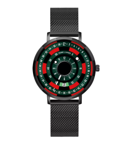 Montre Homme Pierre Lannier BLACKJACK, acier PVD et cadran noir 254D499
