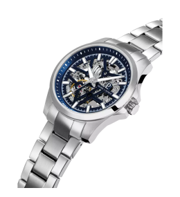 Montre Homme Pierre Lannier Skeletom 304G161 Automatique Acier Bleu