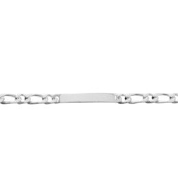 Bracelet Gourmette argent 925/1000, mailles alternées 1+1, largeur 5 mm, by Stauffer