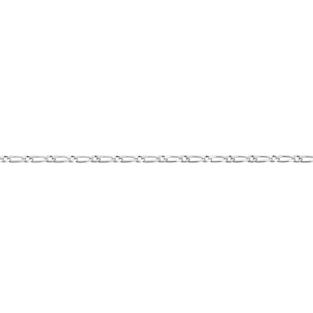 Chaîne argent 925/1000, mailles alternées 1+1, largeur 2,50 mm, longueur 45 cm by Stauffer