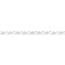 Chaîne argent 925/1000, mailles alternées 1+1, largeur 6,00 mm, longueur 45 cm by Stauffer