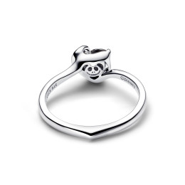Bague Pandora Disney Jack Skellington Cœur Noir Argent (194733C01)