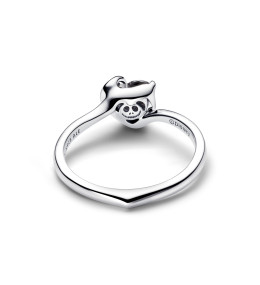 Bague Pandora Disney Jack Skellington Cœur Noir Argent (194733C01)
