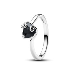 Bague Pandora Disney The Nightmare Before Christmas Jack Black Cœur Noir en argent 925/1000, 194733C01