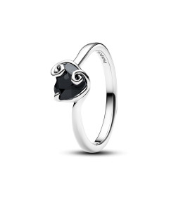 Bague Pandora Disney The Nightmare Before Christmas Jack Black Cœur Noir en argent 925/1000, 194733C01