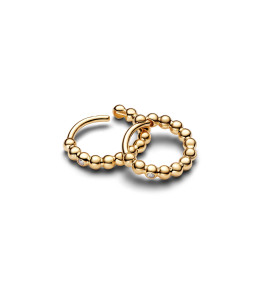 Créoles Pandora Huggie Perlées et Scintillantes Or 14K (264823C01)
