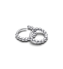 Créoles Pandora Huggie Perlées et Scintillantes Argent (294823C01)