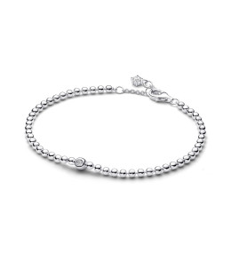 Bracelet Pandora rivière boule et pierre scintillante en argent 925/1000, 594822C01