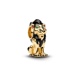 Charm Pandora Disney X Scar en métal doré or jaune 585/1000 764330C01