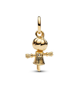 Charm Pendentif Pandora Épouvantail Citrouille Or 14K (764770C01)