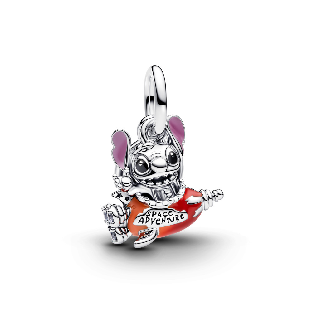 Charm Pandora Disney Stitch et sa navette spatiale en argent 925/1000 793742C01