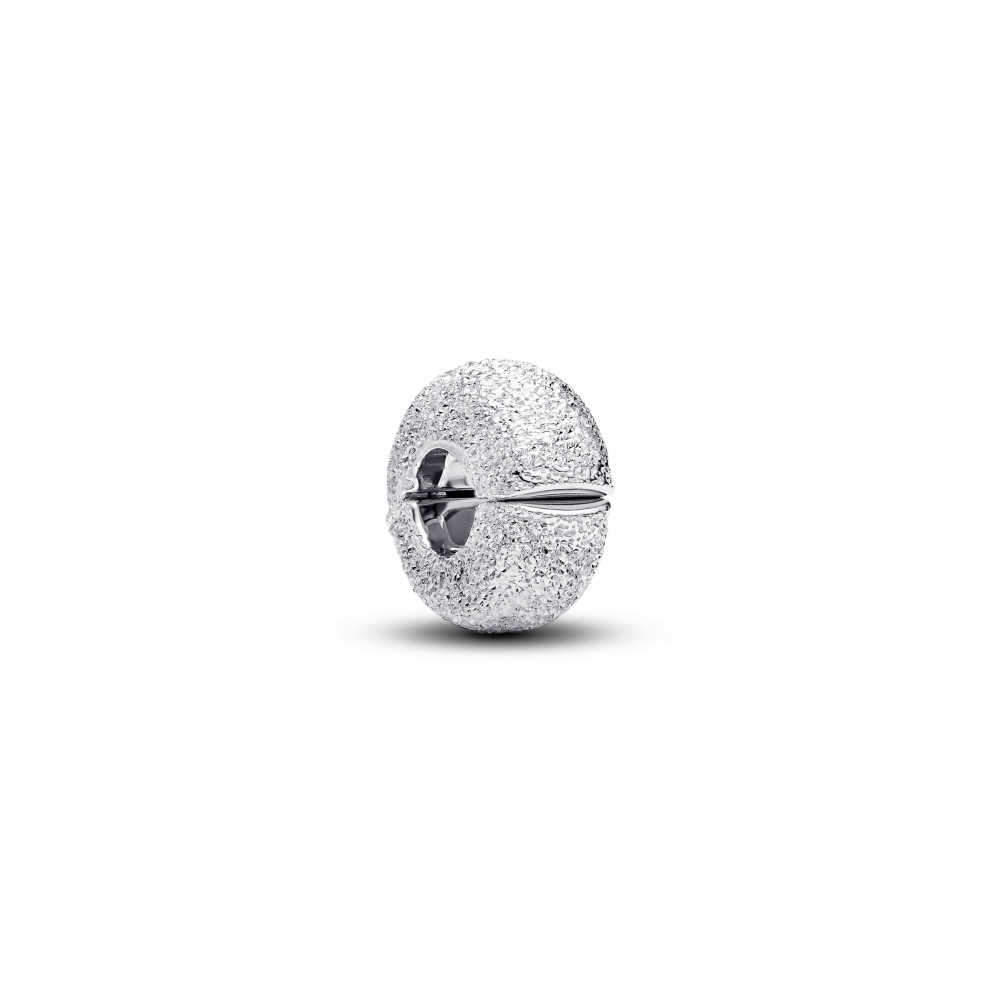 Charm clip mini Pandora texturé en argent 925/1000 794771C00