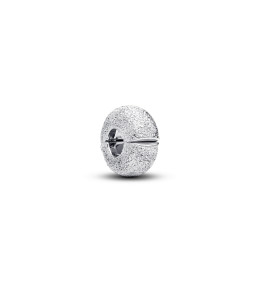 Charm clip mini Pandora texturé en argent 925/1000 794771C00