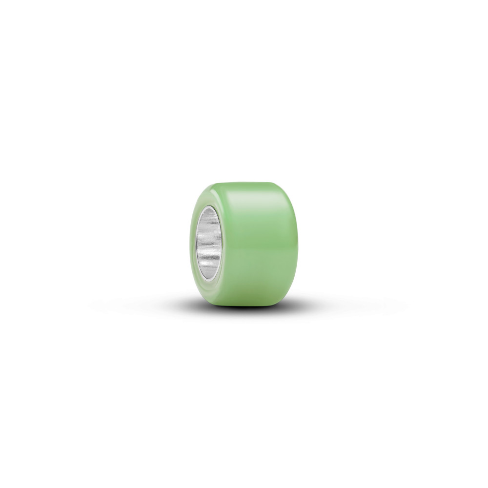 Charm mini Pandora en verre de Murano vert en argent 925/1000 794773C02