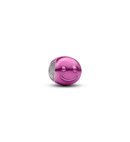 Charm mini Pandora visage souriant rose en argent 925/1000 794815C01