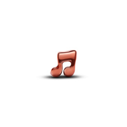 Charm mini Pandora note de musique orange en argent 925/1000 794902C01