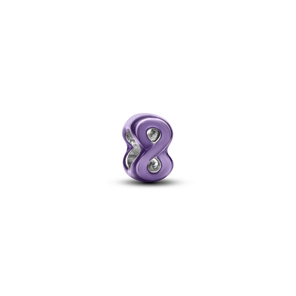 Charm mini Pandora symbole de l'infini violet en argent 925/1000 794909C01