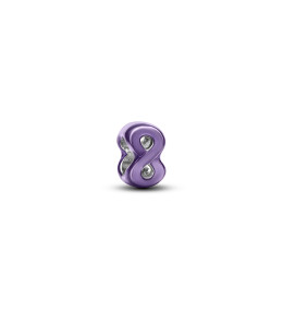Charm mini Pandora symbole de l'infini violet en argent 925/1000 794909C01