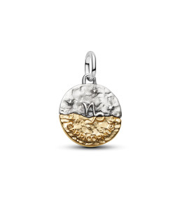Charm Médaillon Pandora Zodiaque Capricorne Bicolore (764987C01)
