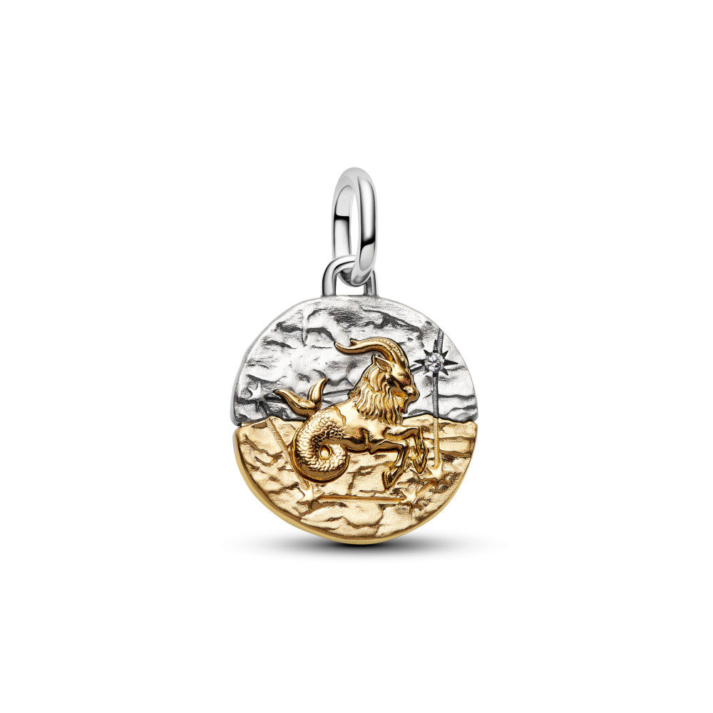 Charm Pandora Talisman zodiaque Capricorne en argent 925/1000 et métal doré or jaune 585/1000 764987C01