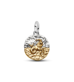 Charm Pandora Talisman zodiaque Capricorne en argent 925/1000 et métal doré or jaune 585/1000 764987C01