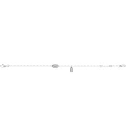 Bracelet Femme Argent 925 Motifs Rectangles Pavés Stauffer