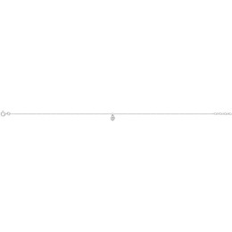 Chaîne de Cheville Argent 925 Cœur Pavé Zirconium Stauffer