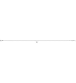 Chaîne de Cheville Argent 925 Cœur Pavé Zirconium Stauffer