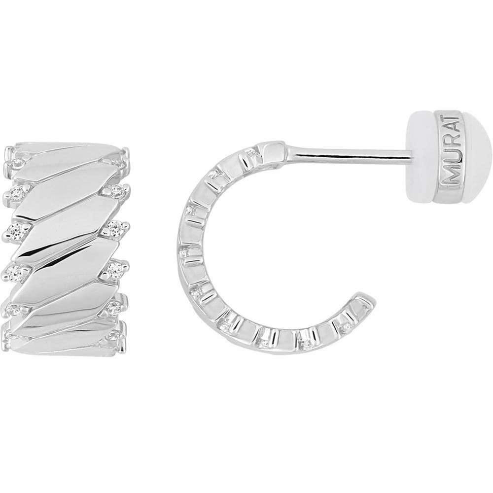 Boucles d'oreilles midnight in Paris Murat Paris en argent 925/1000 et oxydes de zirconium 305037.1