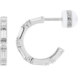 Boucles d'oreilles Aube Murat Paris en argent 925/1000 et oxydes de zirconium 305047.1