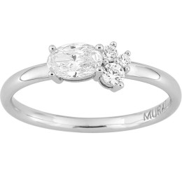 Bague classic Twist Murat Paris en Argent 925/1000 et oxydes de zirconium 307014.1