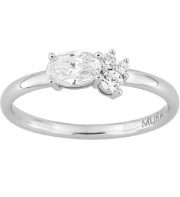 Bague classic Twist Murat Paris en Argent 925/1000 et oxydes de zirconium 307014.1