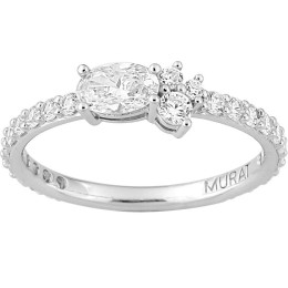 Bague classic Twist Murat Paris en Argent 925/1000 et oxydes de zirconium 307015.1