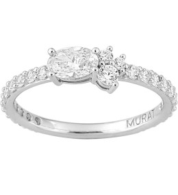 Bague classic Twist Murat Paris en Argent 925/1000 et oxydes de zirconium 307015.1