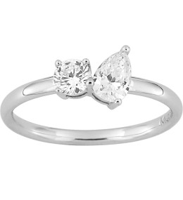 Bague classic Twist Murat Paris en Argent 925/1000 et oxydes de zirconium 307016.1